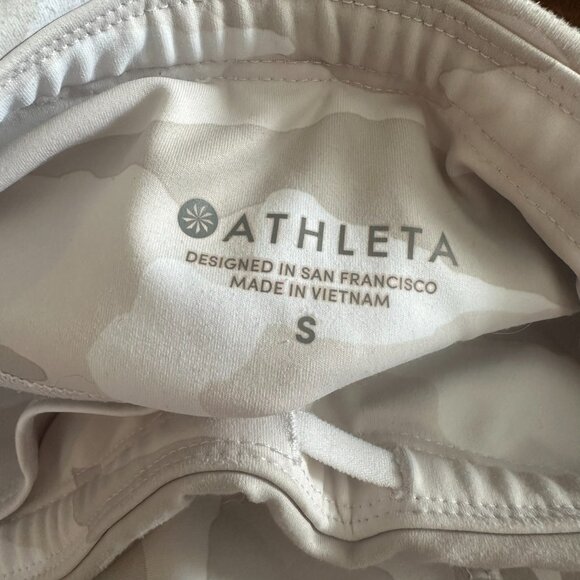 Atheleta Small White camo Leggings Pants RN 54023 - Picture 3 of 4